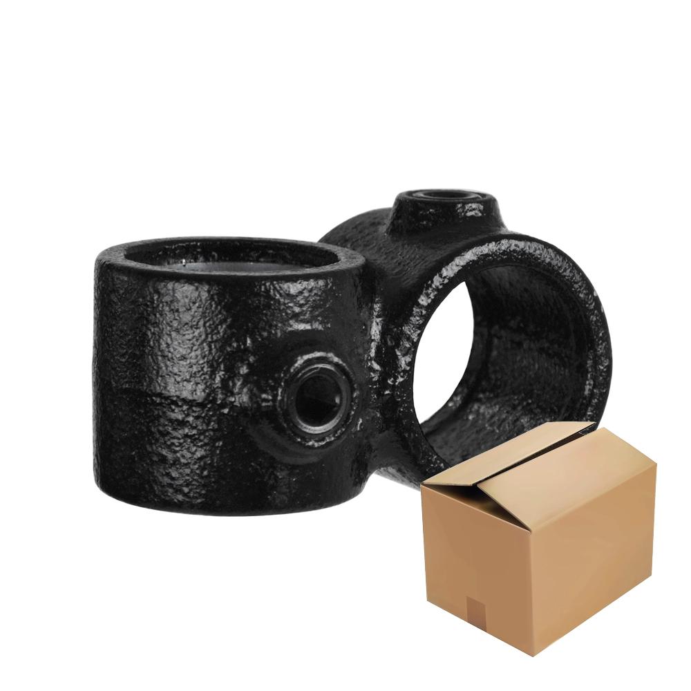 Doos Kruisstuk 90° - zwart-C / 33,7 mm (60 stuks)